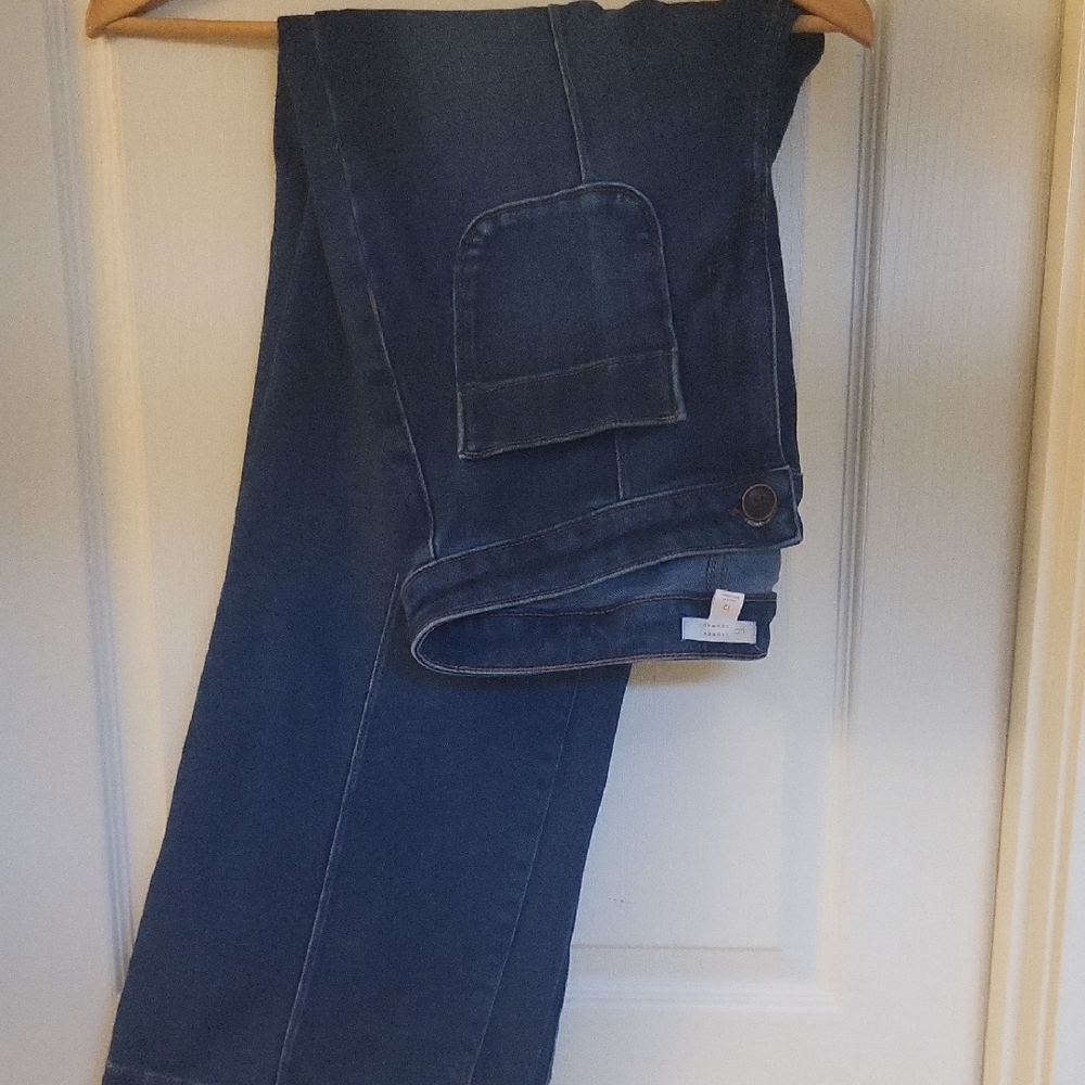 LC Lauren Conrad Blue Flare Wide Leg Jeans